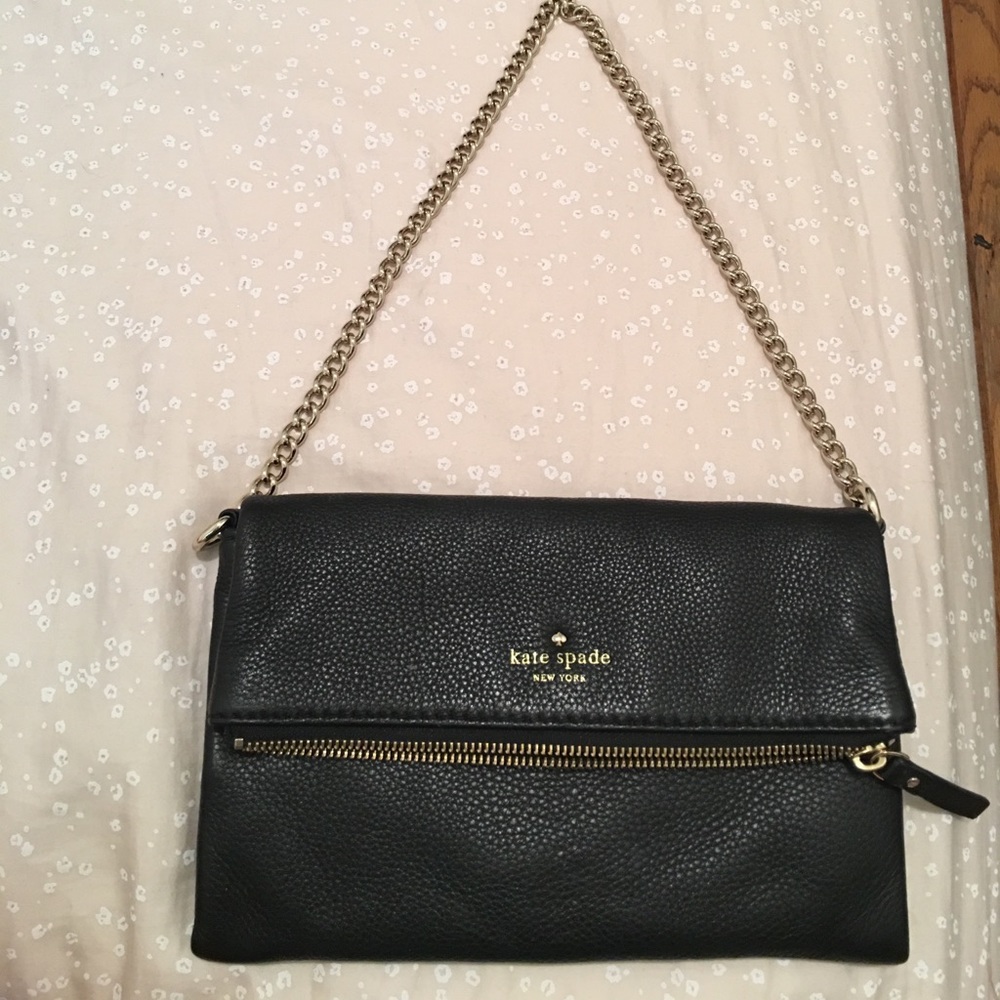 Kate spade black chain purse