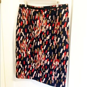 Boden multi-colored pencil skirt, size 12L