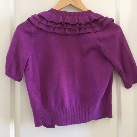 Cropped ruffled cardigan - Picture 4 of 4