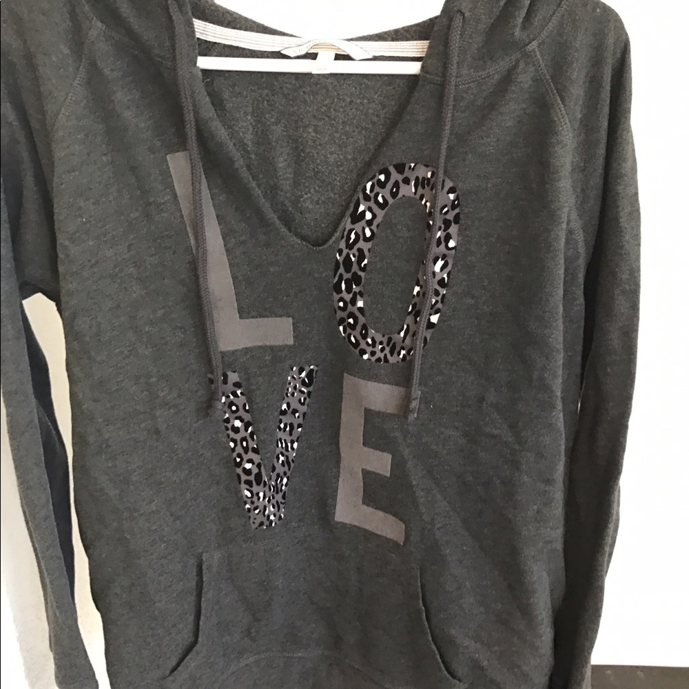 Victoria's Secret Love Pink Hooded Sweatshirt