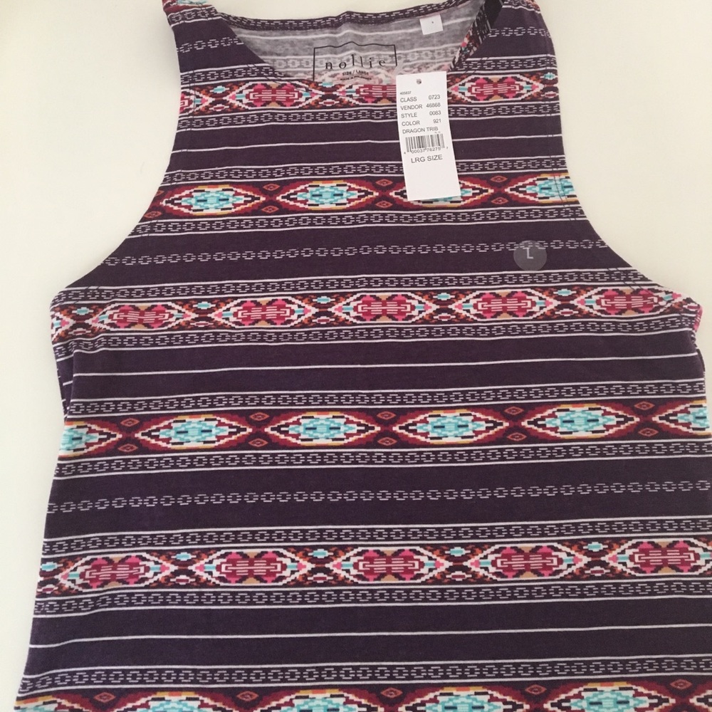 Aztec/Tribal Patterned Crop Top
