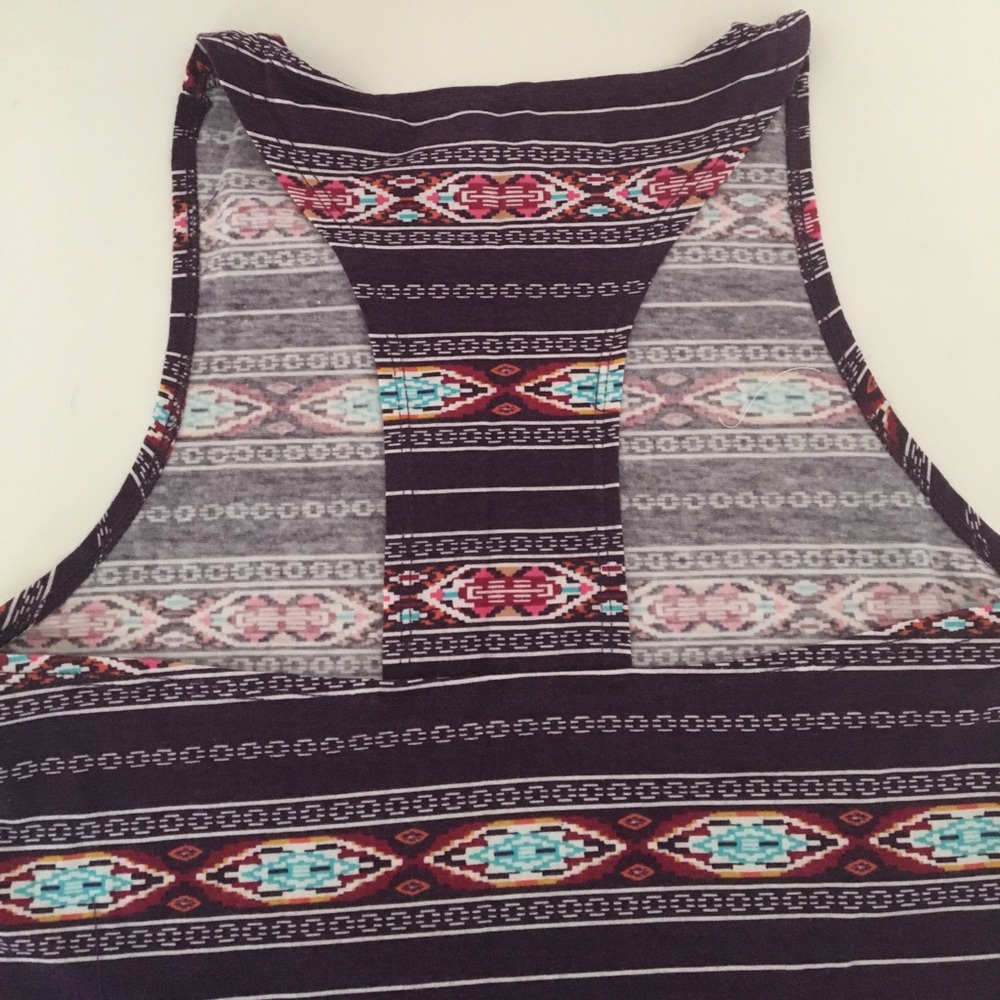Aztec/Tribal Patterned Crop Top - Picture 3 of 3