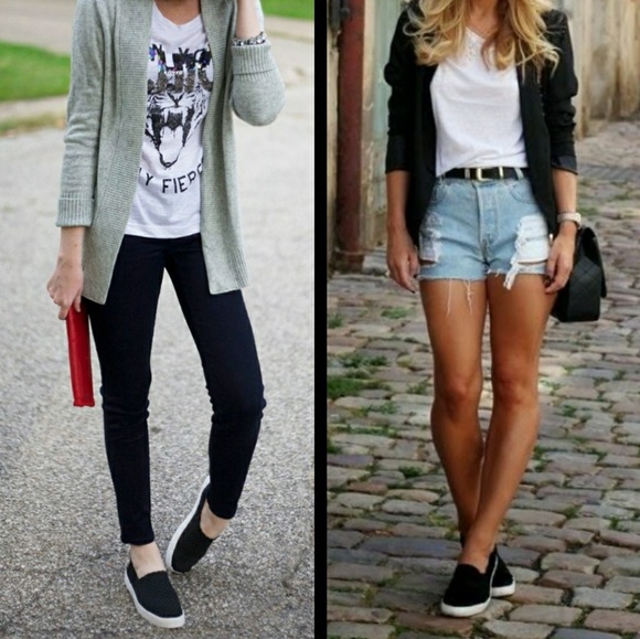 🍃LAST PAIR🍃BLACK SILVER SNEAKERS - Picture 5 of 5