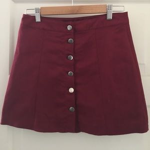 H&M maroon skirt