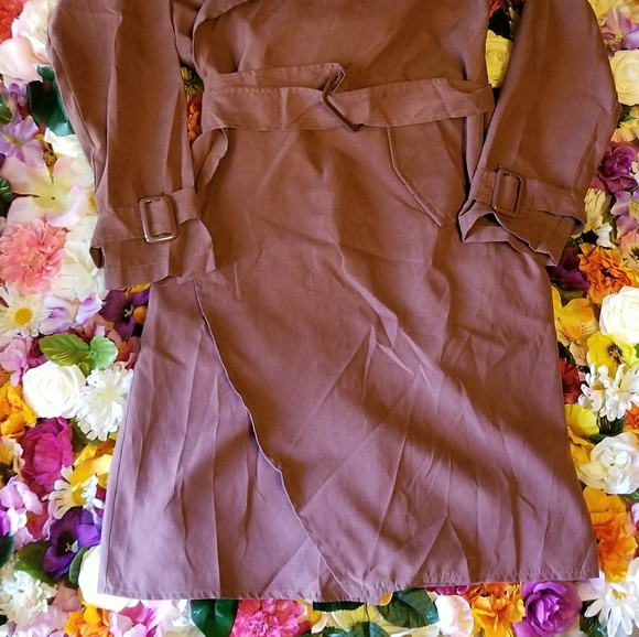 MMC Dark Berry Crepe Waterfall Jacket - Picture 4 of 4
