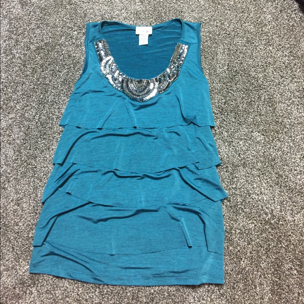 Teal tank top size small brand new never worn
