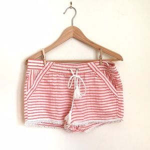 Rewind striped linen shorts - Medium