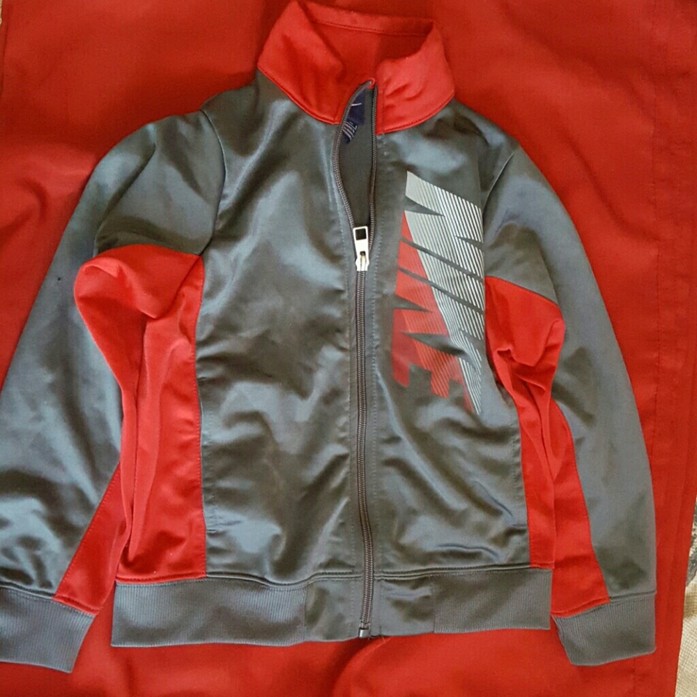 Red and Grey Nike Jacket