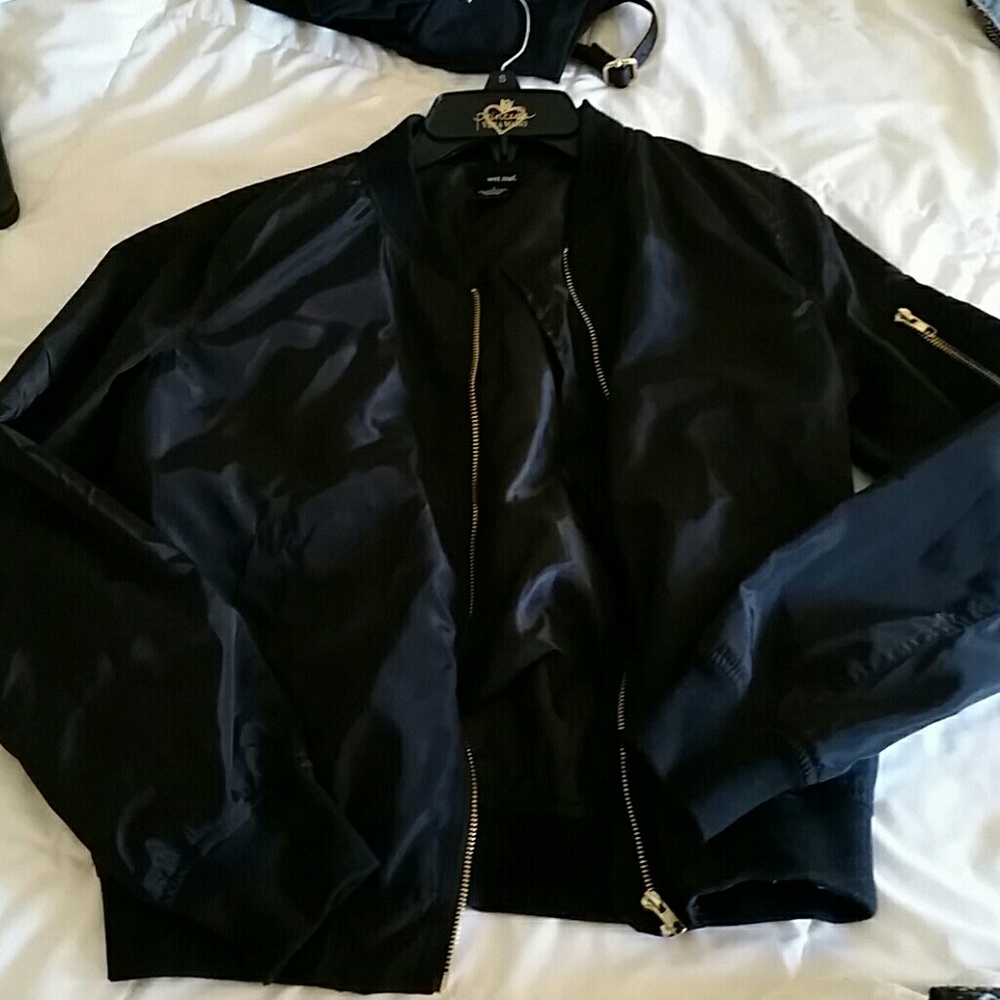 Black bomber jacket