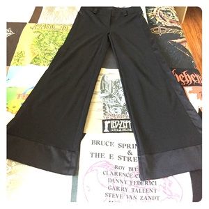Wide leg black slacks