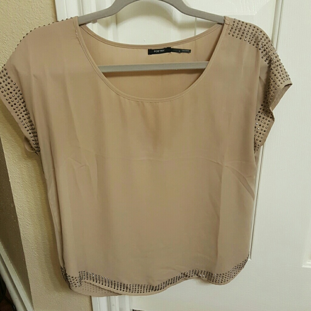 NWOT studded dressy top
