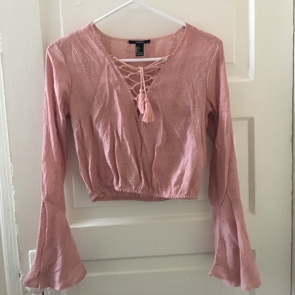 Blush crop top