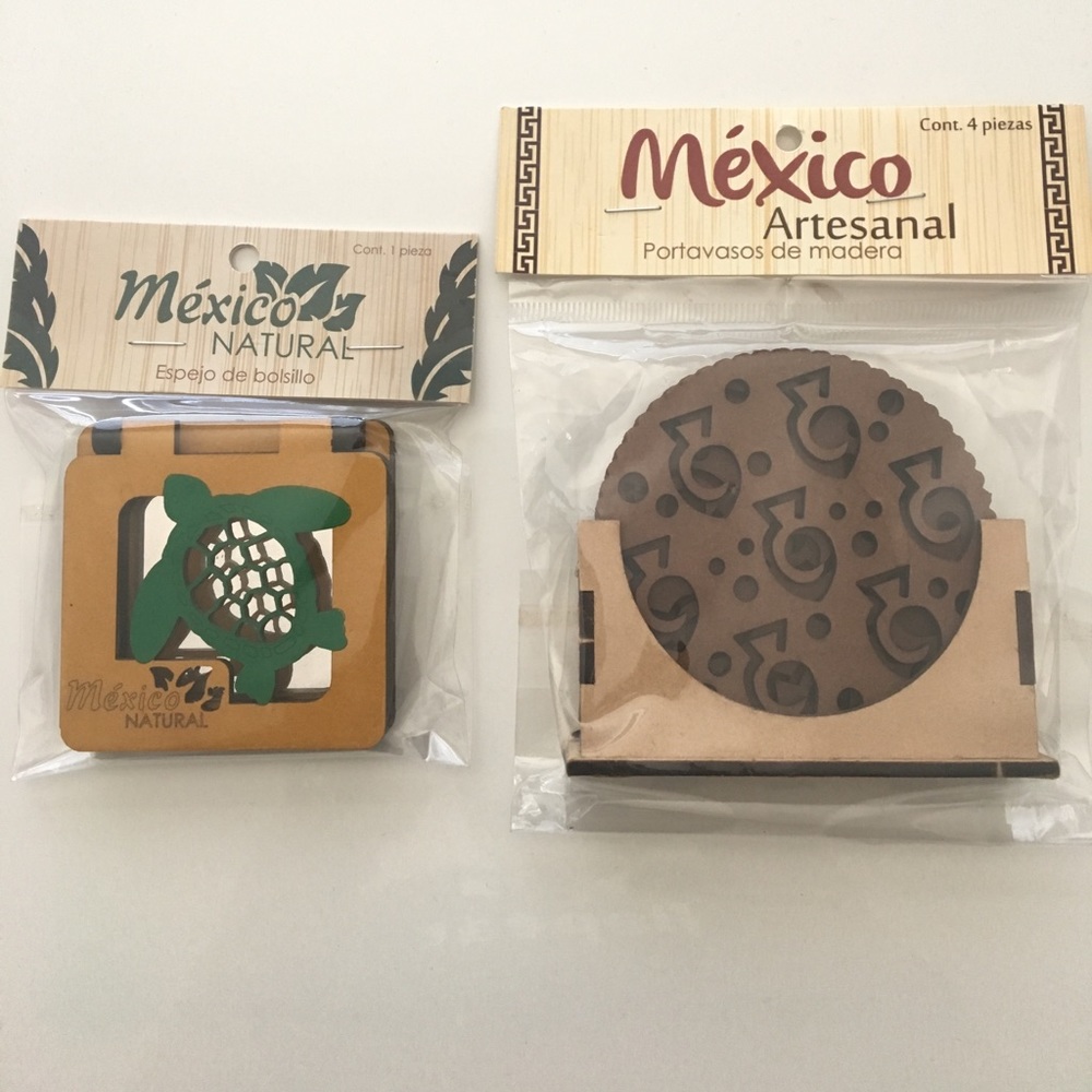 Cancún souvenirs coasters & Mirror
