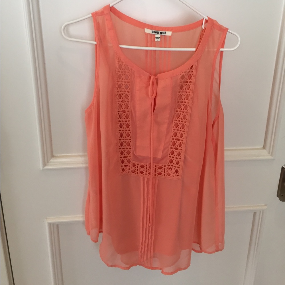 NWOT Sheer top with tank liner