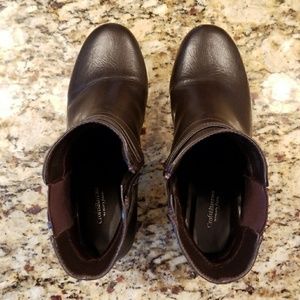 Croft & Barrow brown booties.