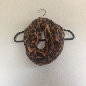 Charming Charlie leopard print circle scarf