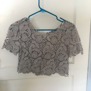 Laced crop top