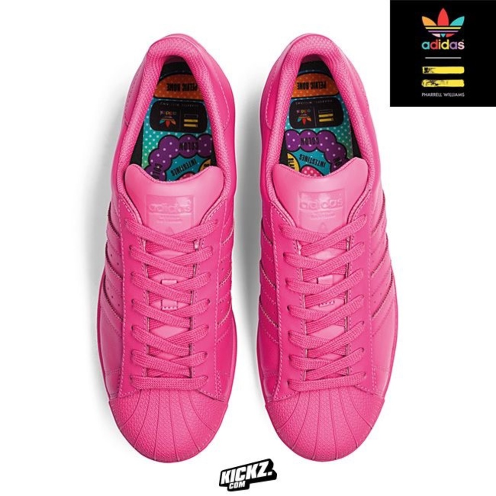 ADIDAS PHARELL ALL PINK SHELLTOE