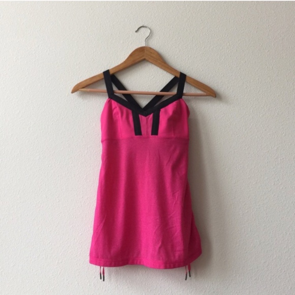 Lululemon Pink Shelf Bra Tank Top