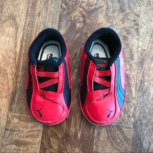 Red Puma baby sneakers