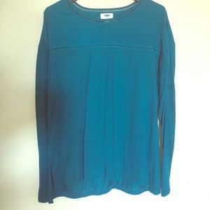 Blue blouse! Light weight! Detailing on the top