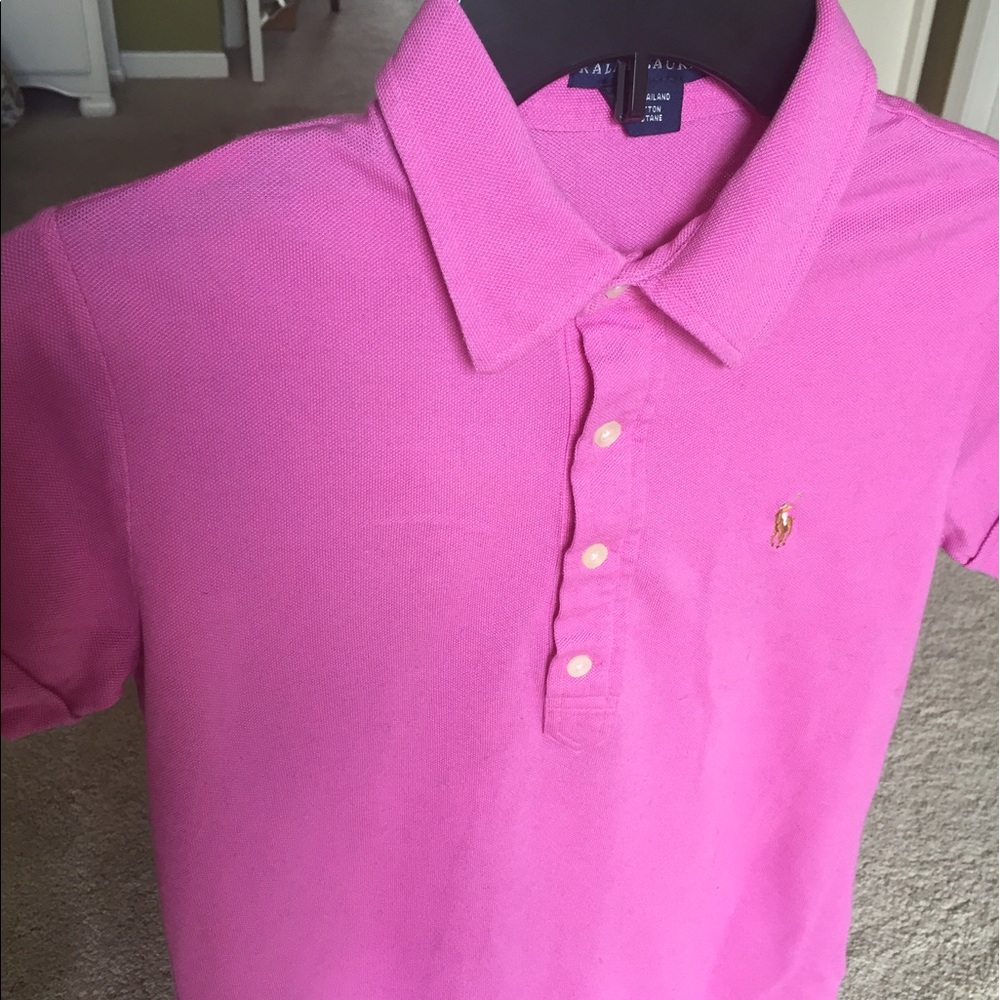 RALPH  Lauren Pink T shirt - Picture 2 of 3