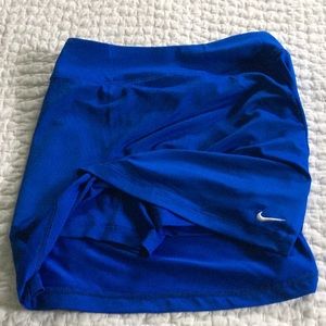 Nike blue tennis skirt with shorts underneath