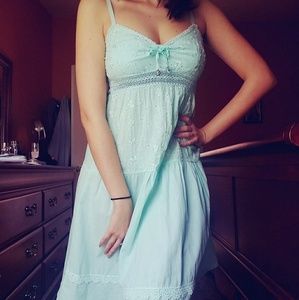 Sea foam green beach cover up