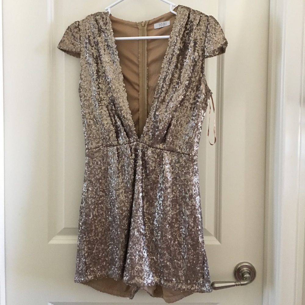 Gold Sequin Romper