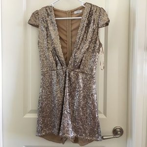Gold Sequin Romper