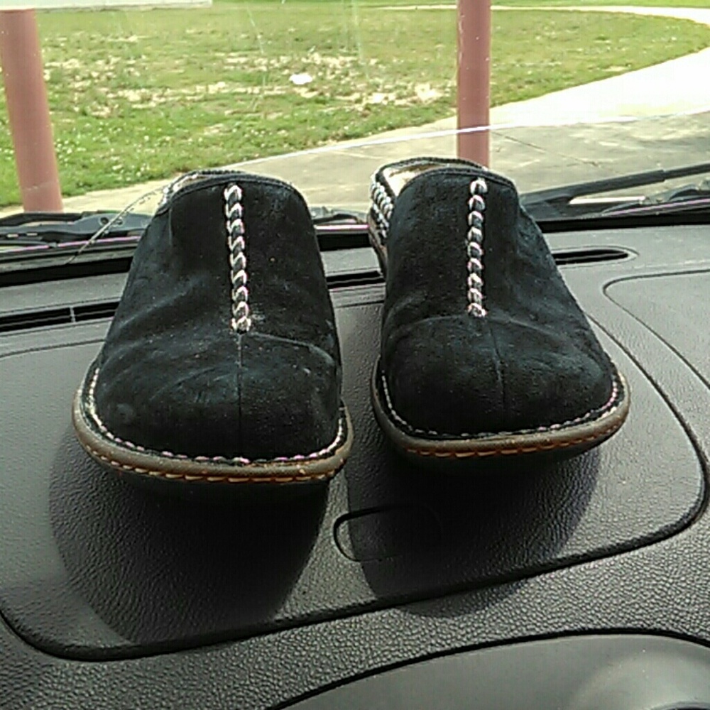 Ugg slip on mules clogs black size 8