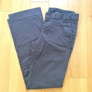 GAP Gray Pinstripe Dress Pants