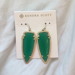 Kendra Scott Green Skylar Earrings