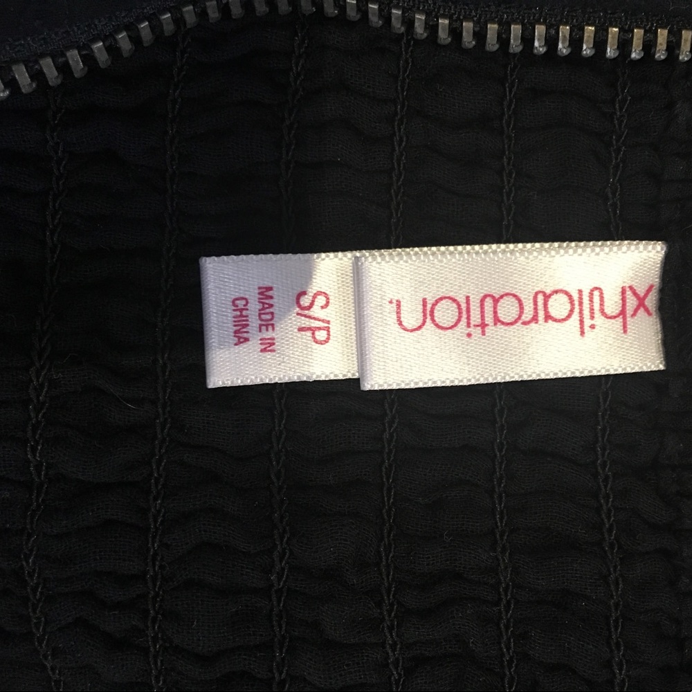 Black and White Strapless Dress - Picture 4 of 5