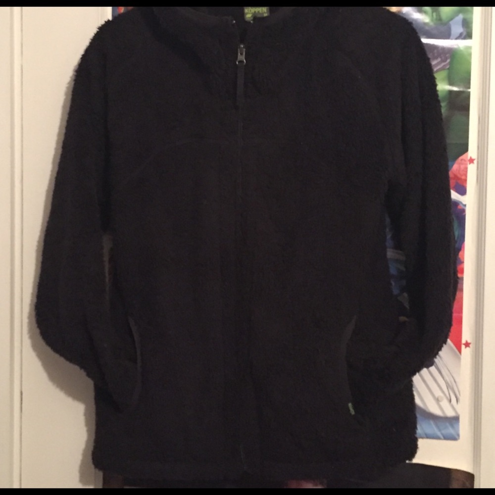 Fuzzy black jacket