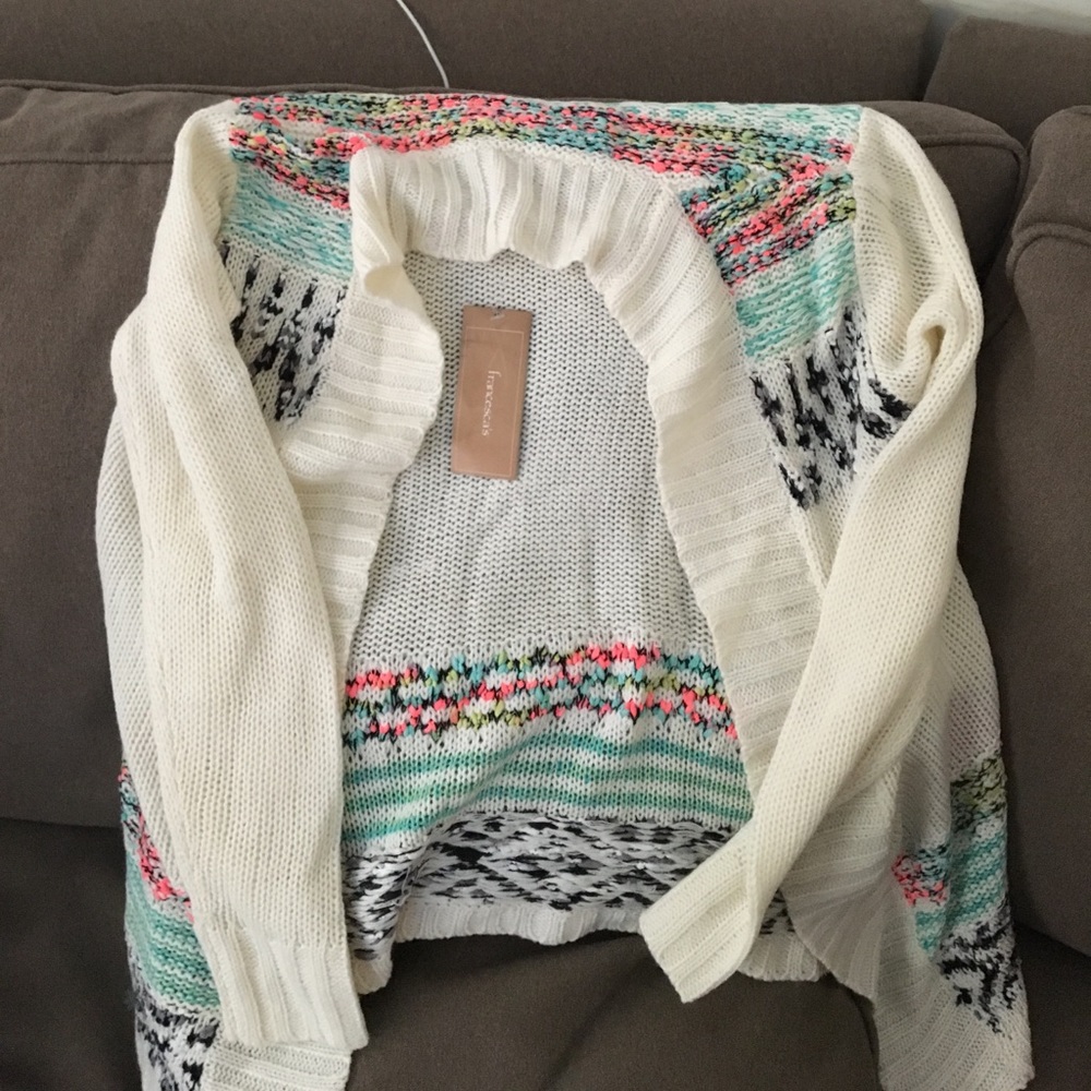 GREAT SPRING Card! NWT Francesca's Medium Cardigan