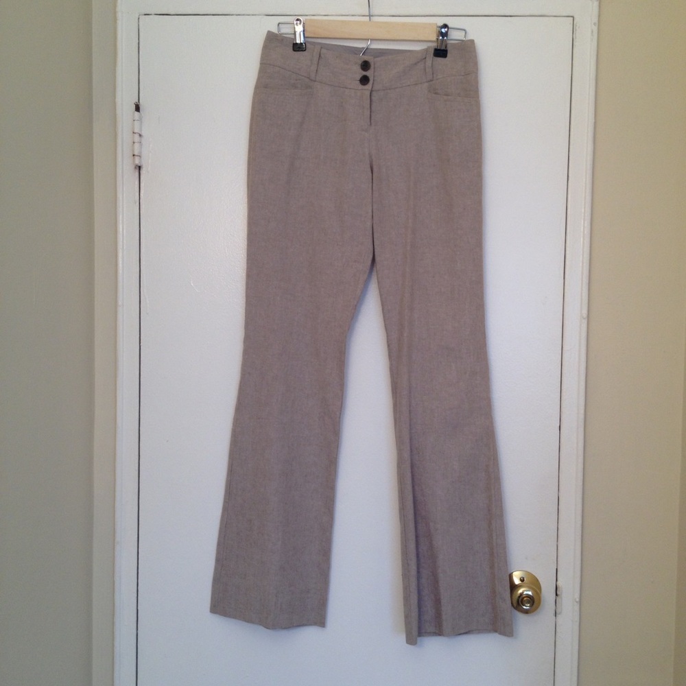 The Limited tan/ oatmeal linen pants.
