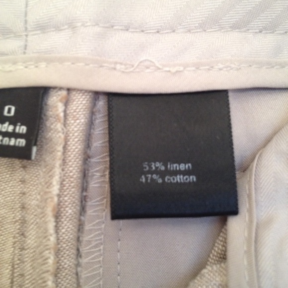 The Limited tan/ oatmeal linen pants. - Picture 4 of 6