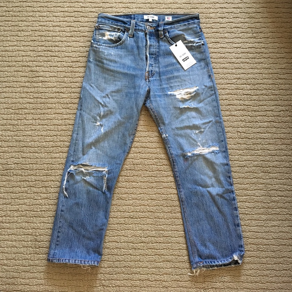 Re/Done High Rise Crop Size 27