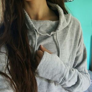 Grey pull over sweater