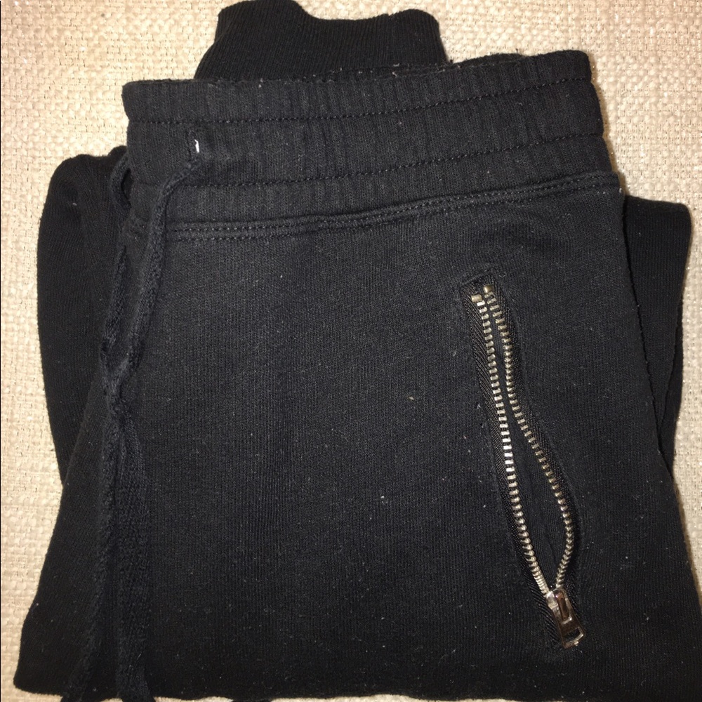Black Hollister joggers