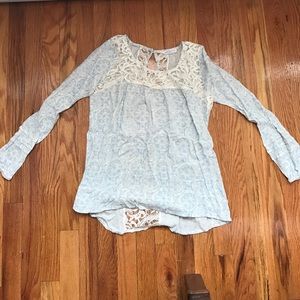 Lace Back Blouse