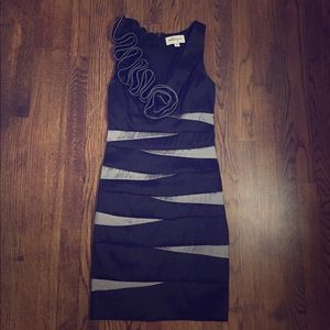 Black and Grey Dressy Cocktail Dress
