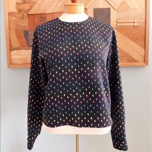 Vintage SK&Company Diamond Long Sleeve Top