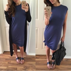 Navy Blue Knot Me Up dress Size Small S