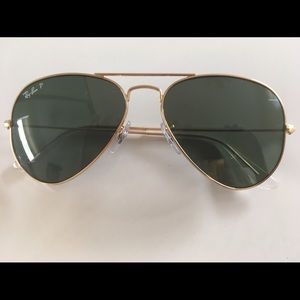 Ray Ban gold aviators