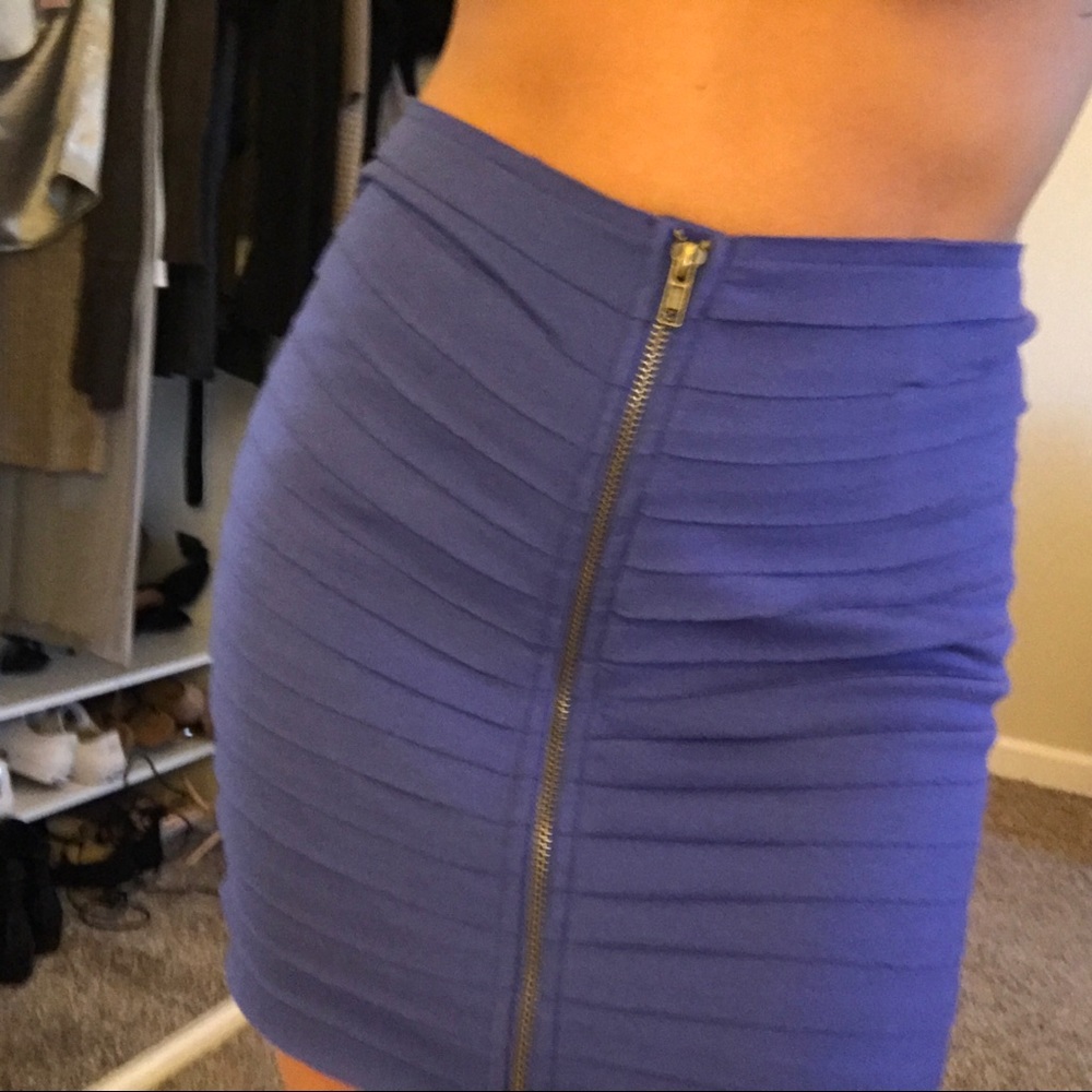 Silence & noise front zip skirt