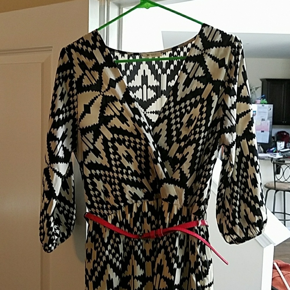 Black and white dress