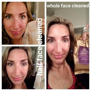 Shine makeup remover clothes