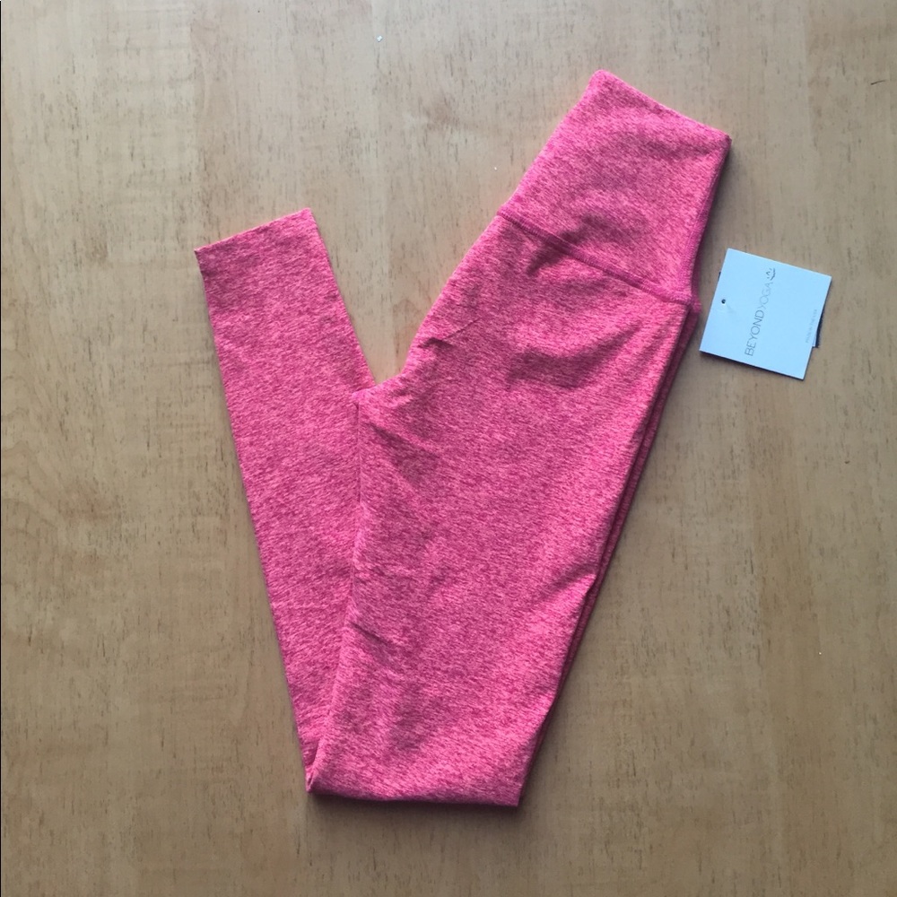 Beyond yoga high waist Spacedye sunset rose